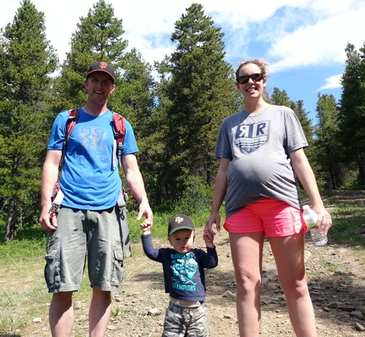The Luini family (L-R Garry, Griffin, Whitney) enjoy the day.