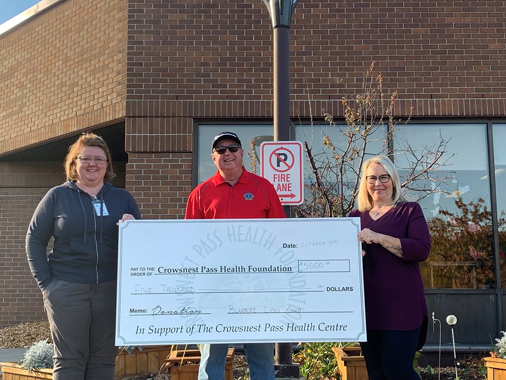 Blairmore Lions Club: $5,000