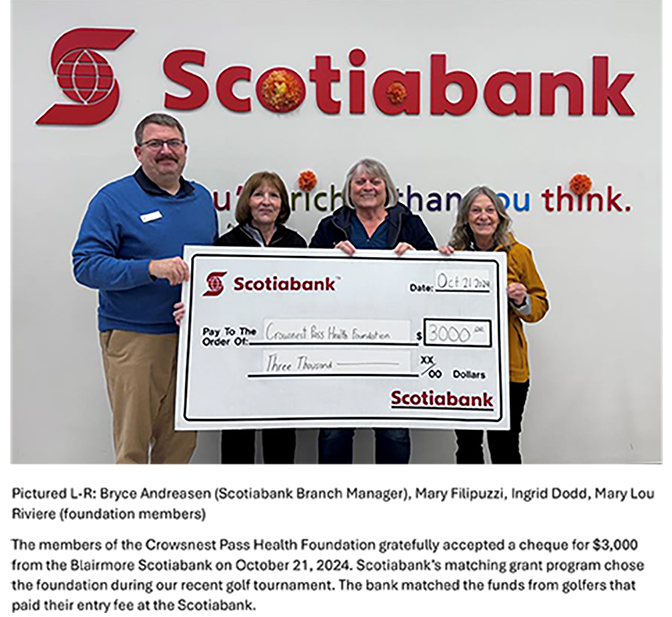 Scotiabank cheque presentation