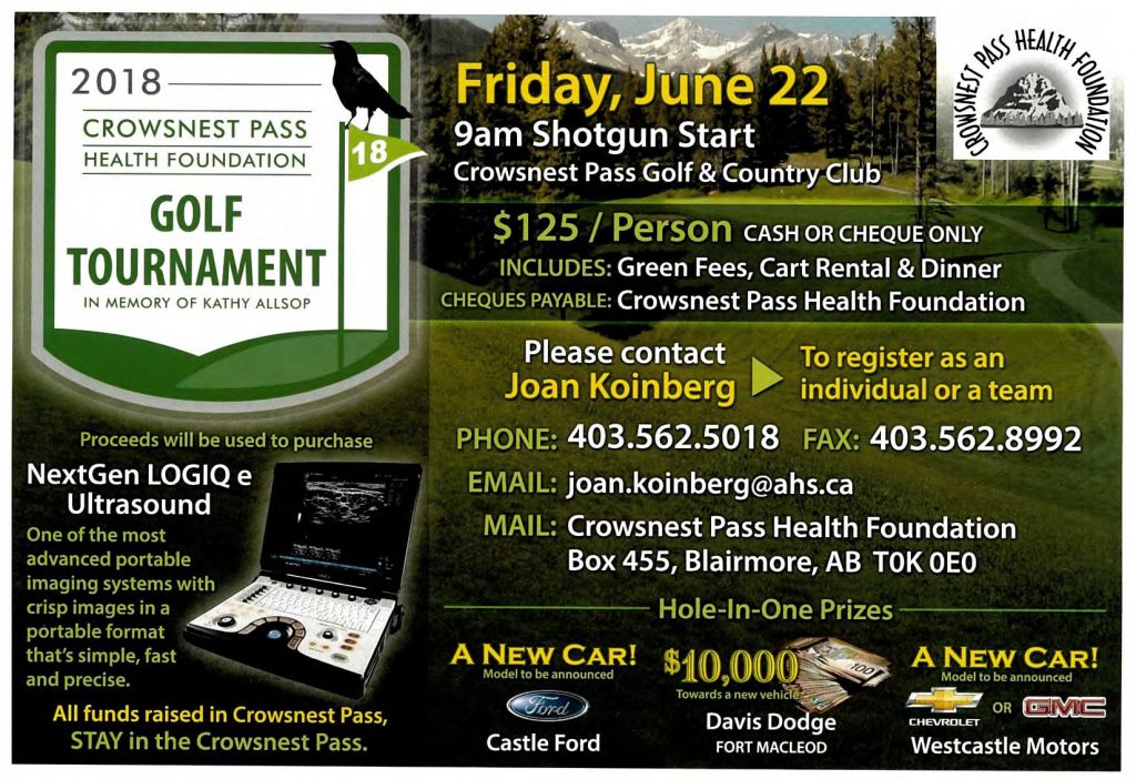 Poster of the June 22 Kathy Aslop Memorial Tournament